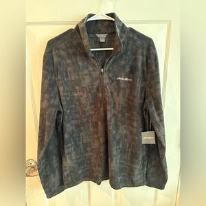 Eddie Bauer Men's Camo 1/4 zip fleece